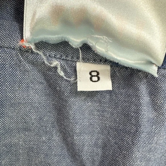 Fort Makers The Dress Project Women 8 Denim Shirt Dress Paint Splash Artsy‎ Rare - Picture 11 of 16